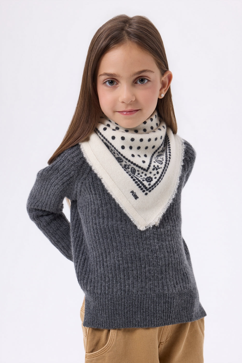 Petit Bandana Dotty - Blanc - Enfant