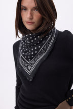 Petit Bandana Dotty - Noir - Femme