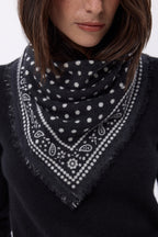 Petit Bandana Dotty - Noir - Femme
