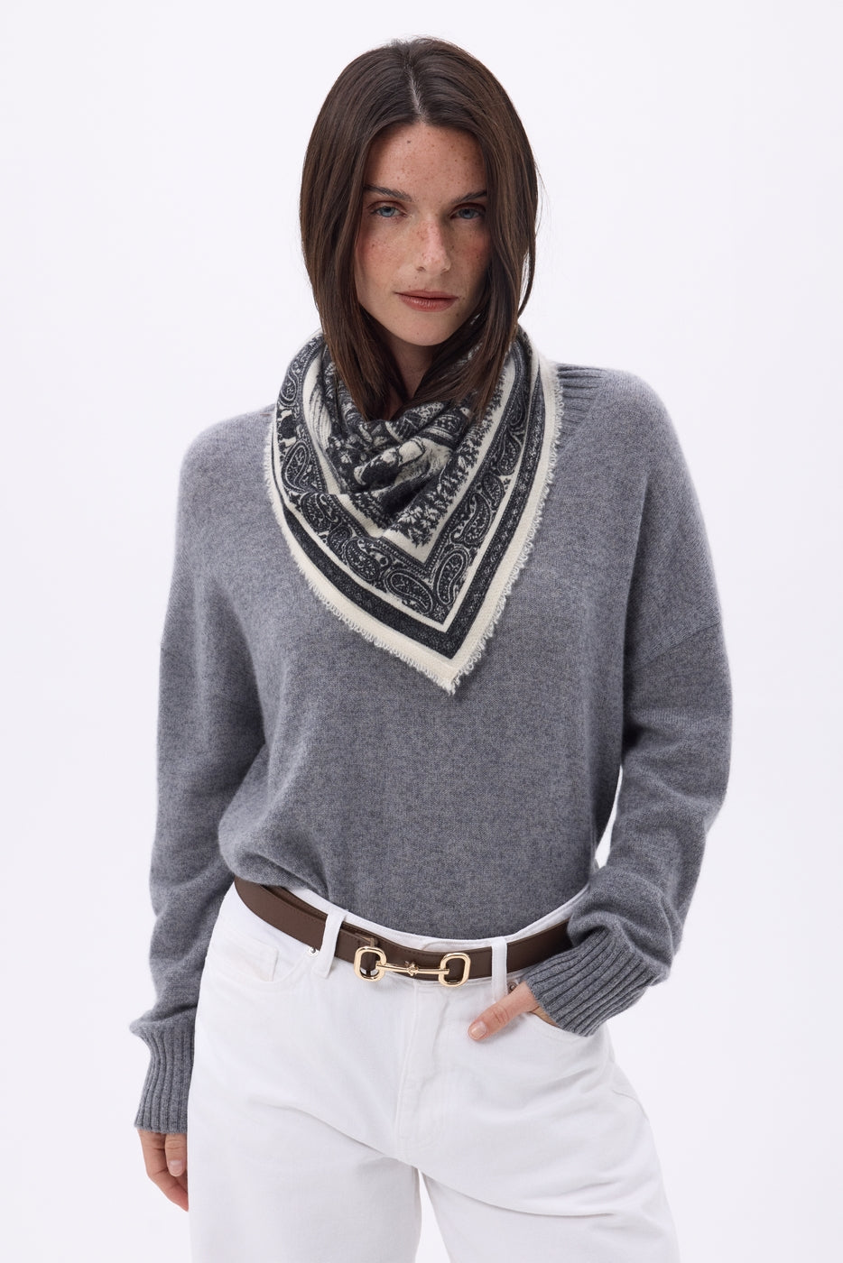 Bandana pequeño Grande Serre - Negro - Mujer