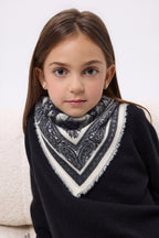 Small Grande Serre Bandana - Black - Kids