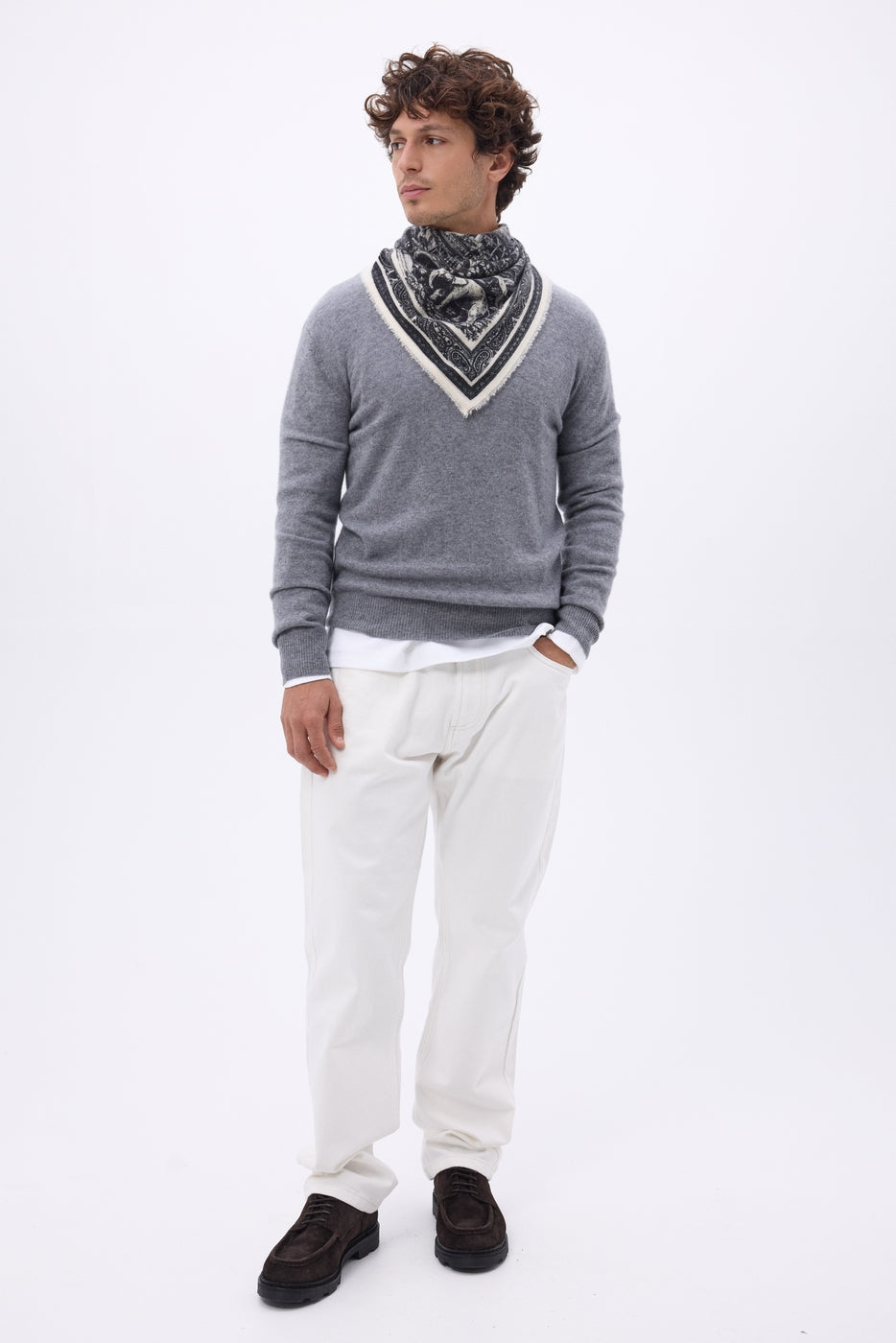 Small Grande Serre Bandana - Black - Men