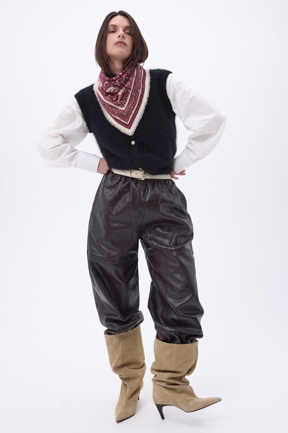 Bandana pequeño Gran Invernadero - Burdeos - Mujer