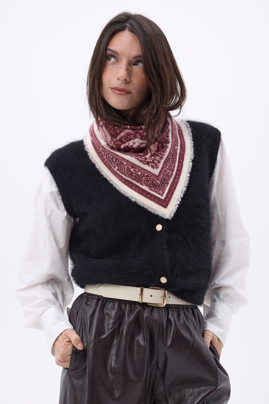 Bandana pequeño Gran Invernadero - Burdeos - Mujer