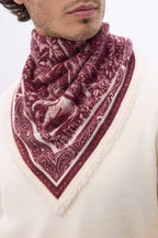 Small Grande Serre Bandana - Burgundy - Men
