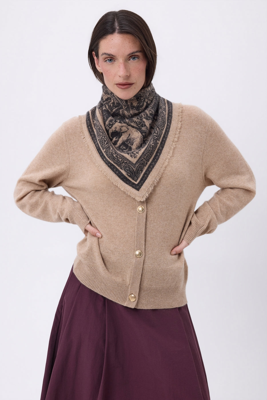 Bandana pequeño Gran Invernadero - Beige Crema - Mujer