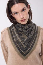 Bandana pequeño Grande Serre - Caqui jaspeado - Mujer