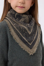 Small Grande Serre Bandana - Khaki Marl - Children