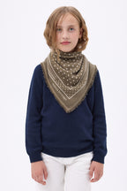 Bandana pequeño Heritage de lunares Bandana Small Heritage de lunares - Verde caqui blanco - Niño