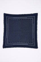 BANDANA/SMALL HERITAGE POIS/NAVY/ECOPAPER-M-54*54CM