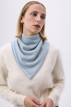 Petit Bandana Heritage Pois - Bleu Ciel Blanc - Femme
