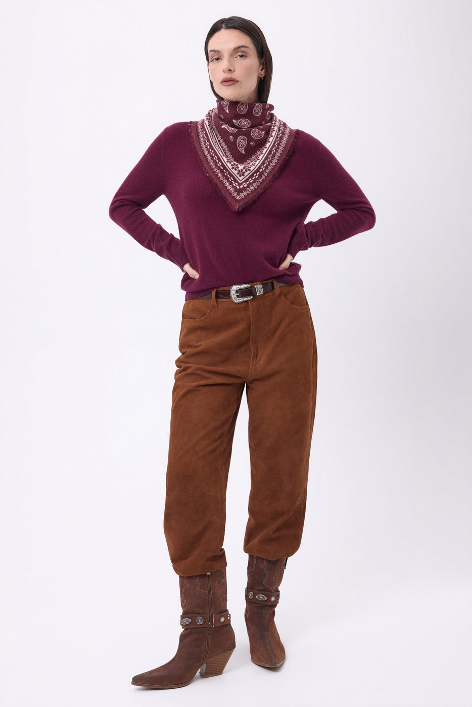 Petit Bandana Peppy - Bordeaux - Femme