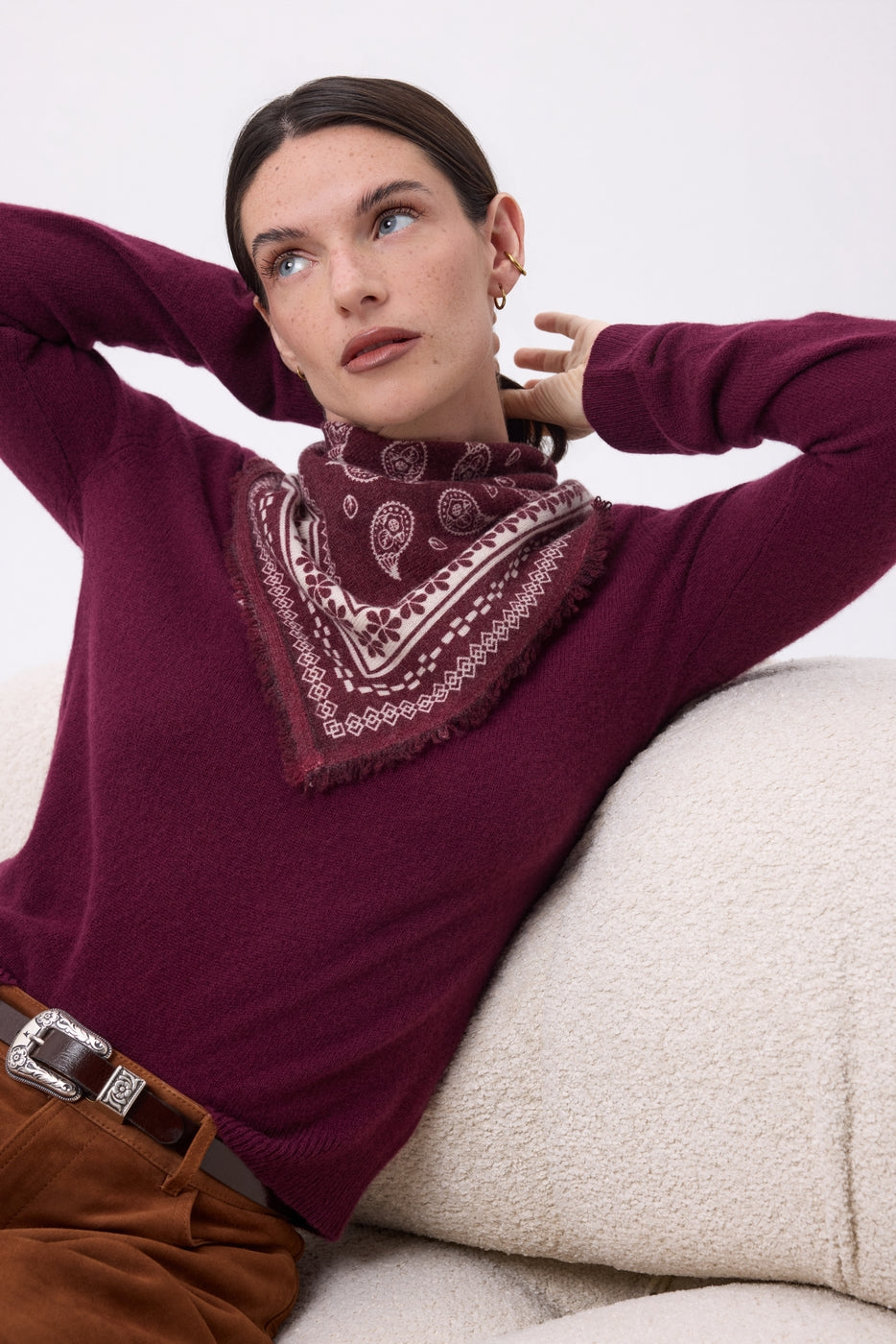 Petit Bandana Peppy - Bordeaux - Femme