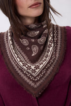 Small Peppy Bandana - Brown - Women