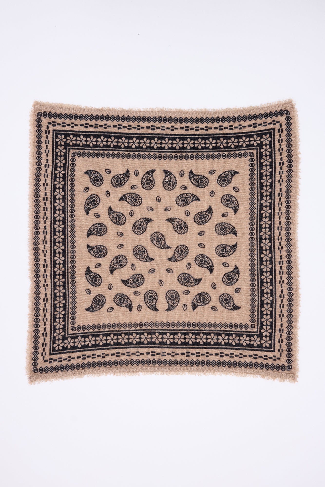 Bandana Piccolo Peppy - Beige Crema - Donna - 100% Cashmere