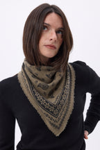 Bandana pequeño Peppy - Caqui jaspeado - Mujer