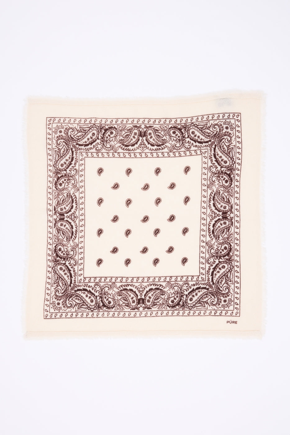 Bandana pequeño Presley - Blanco Marrón - Mujer