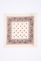 Bandana pequeño Presley - Blanco Marrón - Mujer
