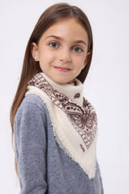 Petit Bandana Presley - Blanc Burgundy - Enfant