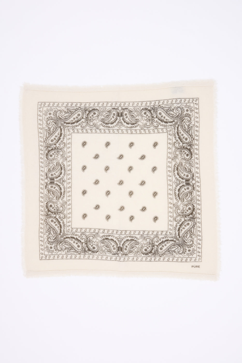 Petit Bandana Presley - Blanc Khaki Chine - Femme