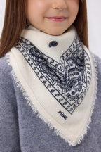Petit Bandana Presley - Blanc Bleu Marine - Enfant