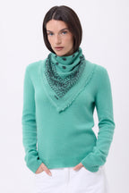 Petit Bandana Presley - Vert Pastel Noir - Femme