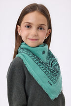 Bandana pequeño Presley - Verde pastel negro - Niño