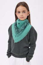 Bandana pequeño Presley - Verde pastel negro - Niño