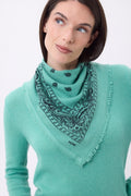 Petit Bandana Presley - Vert Pastel Noir - Femme