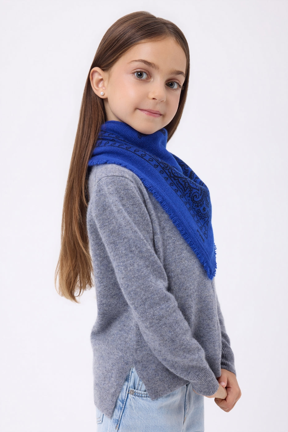 Small Presley Bandana - Royal Blue Black - Kids