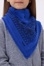 Small Presley Bandana - Royal Blue Black - Kids