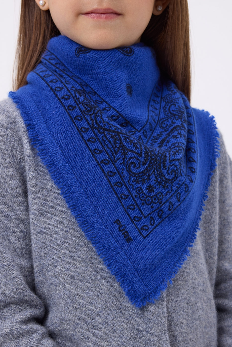 Small Presley Bandana - Royal Blue Black - Kids