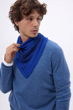 Small Presley Bandana - Royal Blue Black - Men
