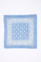 Petit Bandana Presley - Bleu Clair Blanc - Enfant - 100% Cachemire