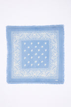 Piccola Bandana Presley - Celeste Bianco - Donna - 100% Cashmere