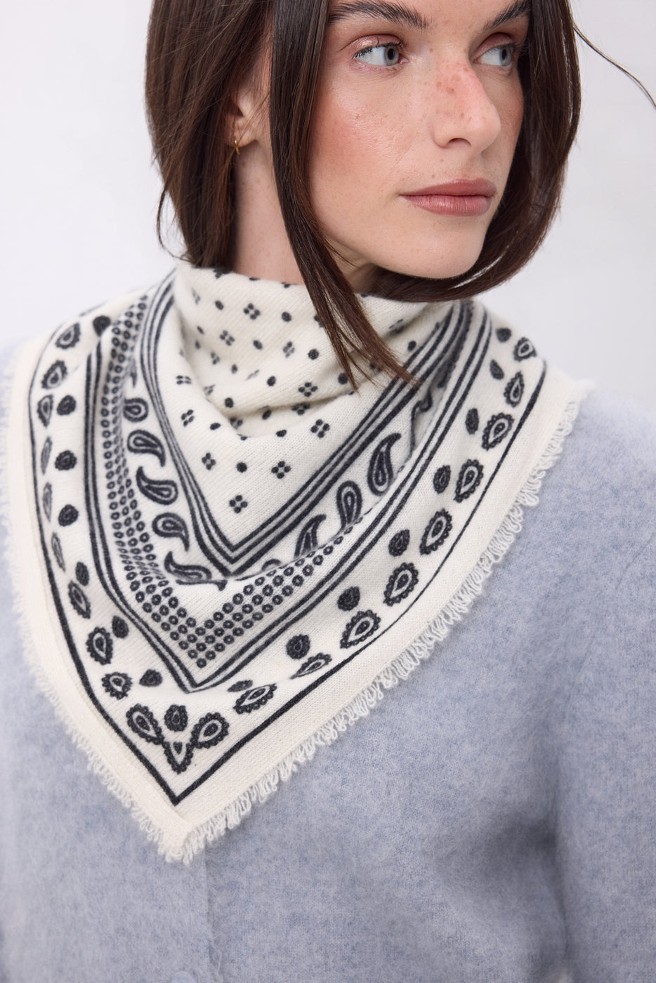 Petit Bandana Quantico - Blanc - Femme