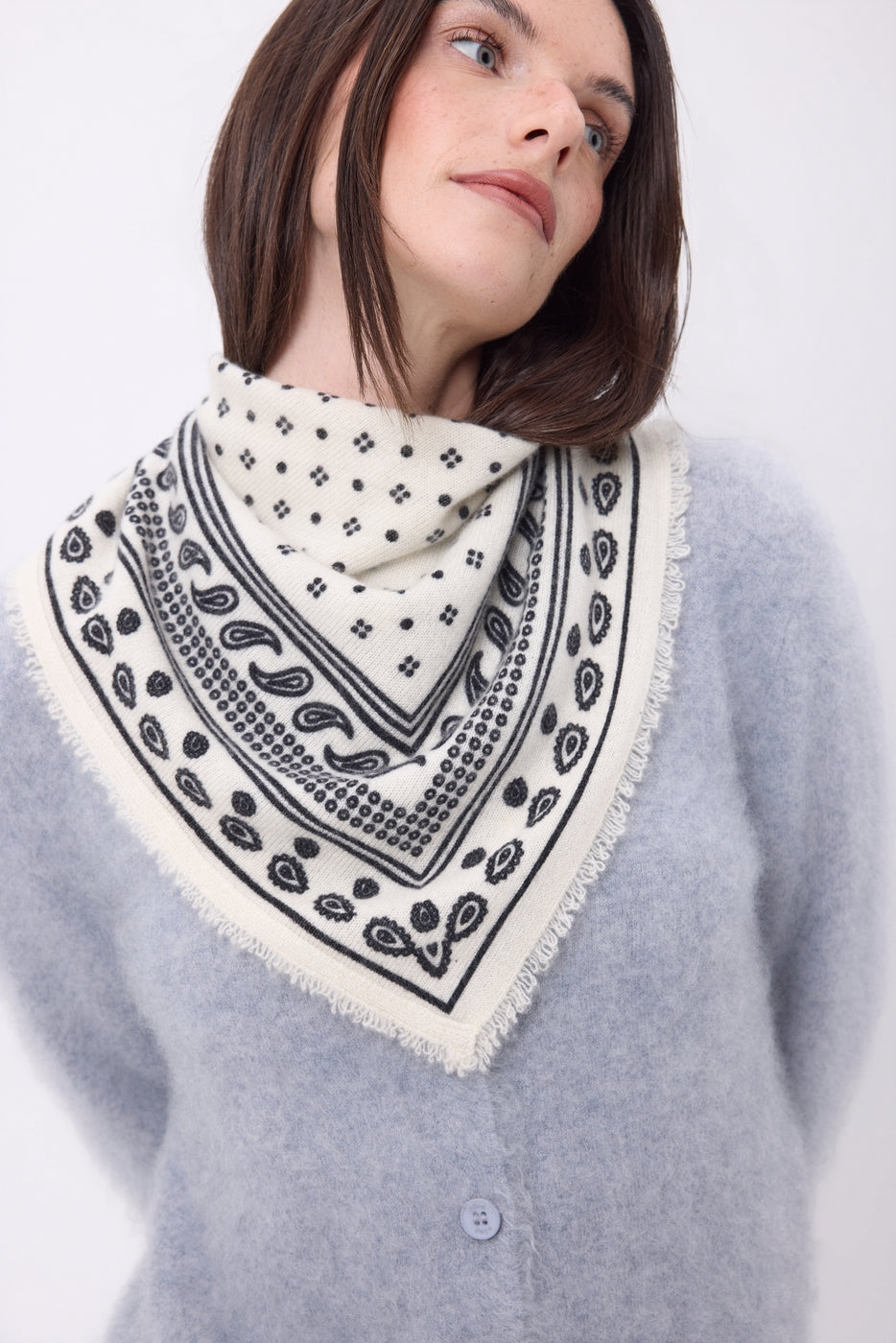 Petit Bandana Quantico - Blanc - Femme