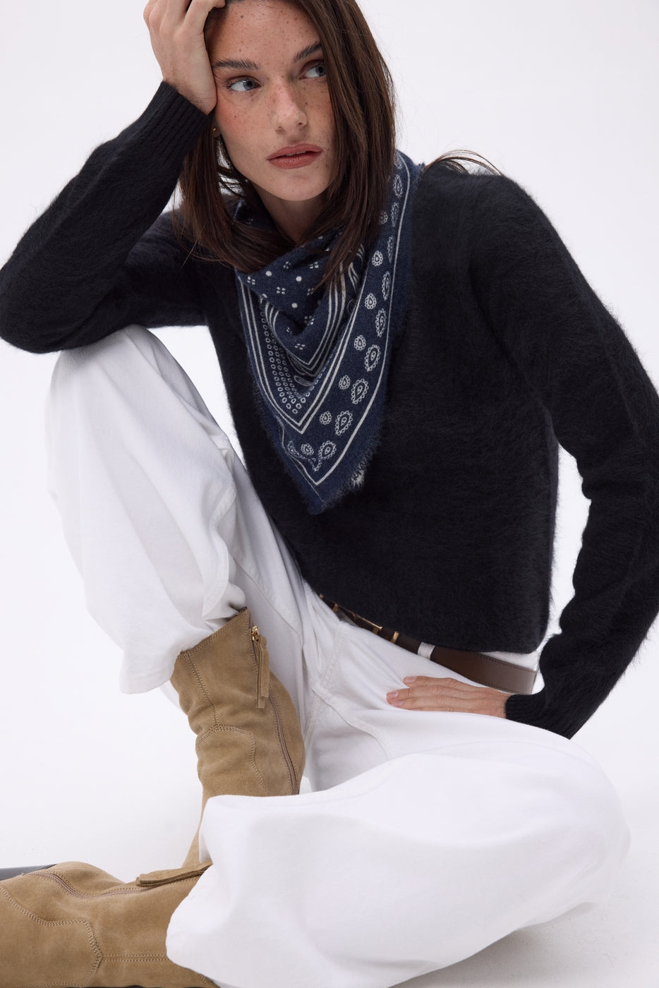 Bandana pequeño Quantico - Azul marino - Mujer