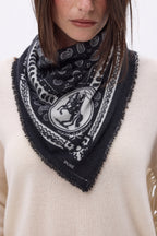 Bandana pequeño de rodeo Small Rodeo - Negro - Mujer