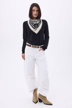 Bandana pequeño de rodeo Small Rodeo - Blanco - Mujer