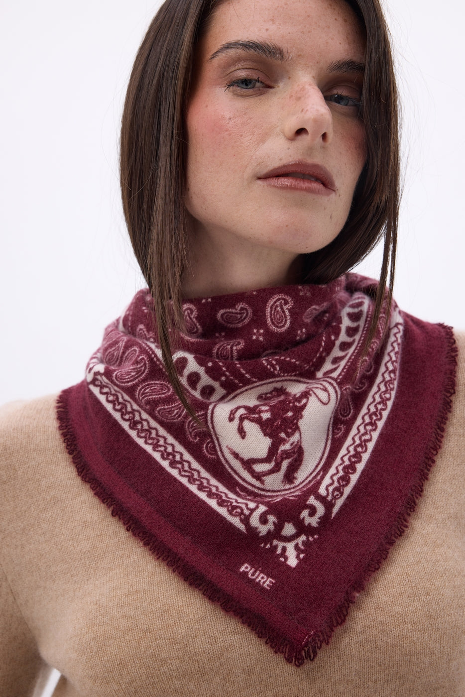 Small Rodeo Bandana Small Rodeo - Burgundy - Women