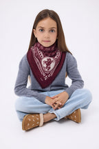 Bandana pequeño de rodeo Small Rodeo - Burdeos - Niño