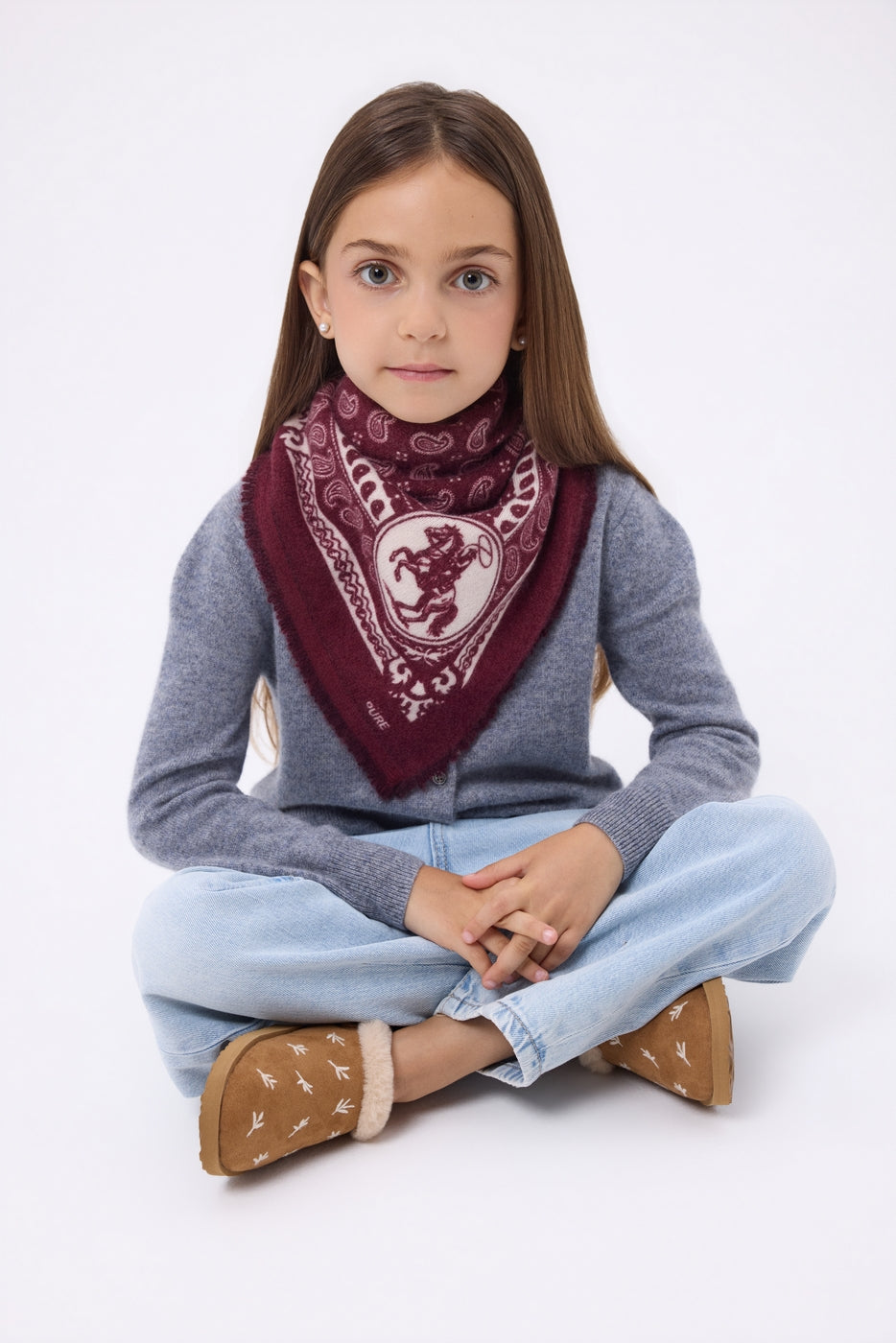Bandana pequeño de rodeo Small Rodeo - Burdeos - Niño