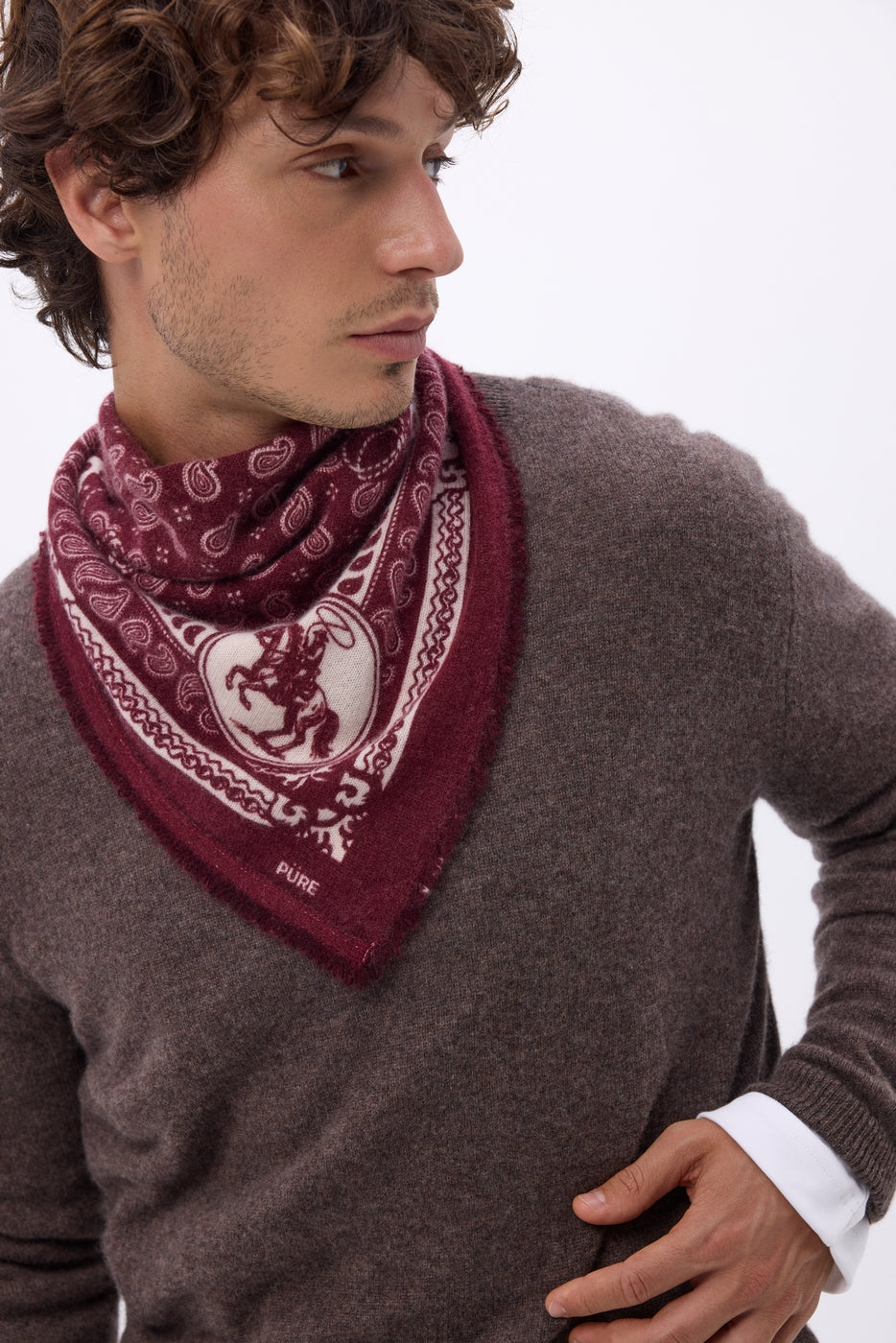 Petit Bandana Rodéo Small Rodeo - Bordeaux - Homme