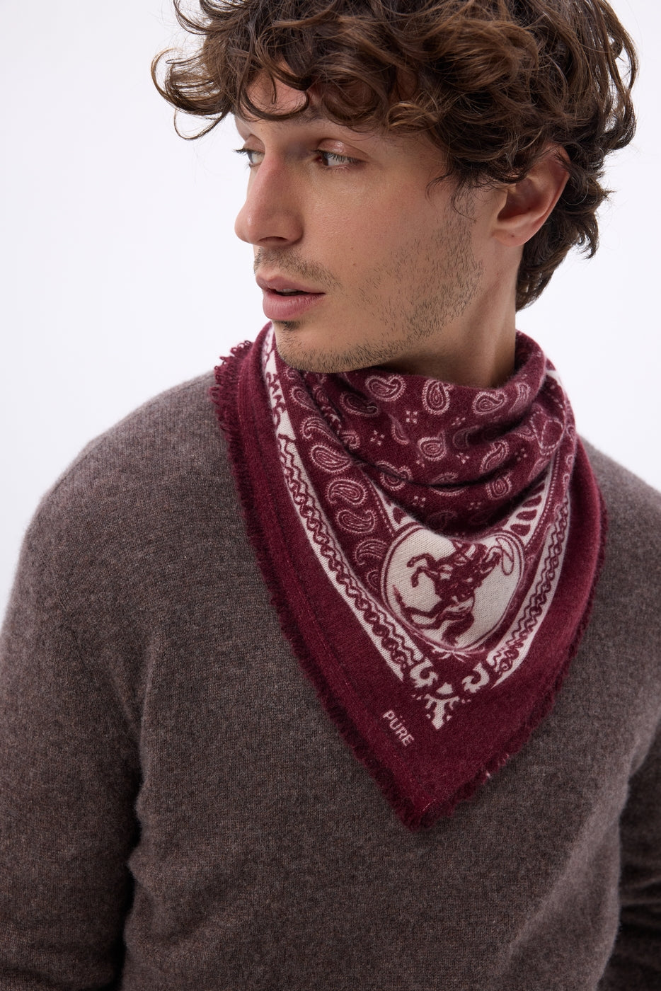 Petit Bandana Rodéo Small Rodeo - Bordeaux - Homme