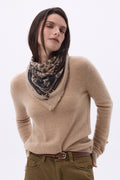 Bandana pequeño de rodeo Small Rodeo - Beige crema - Mujer