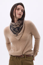 Bandana pequeño de rodeo Small Rodeo - Beige crema - Mujer