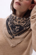 Bandana pequeño de rodeo Small Rodeo - Beige crema - Mujer