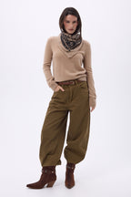 Bandana pequeño de rodeo Small Rodeo - Beige crema - Mujer