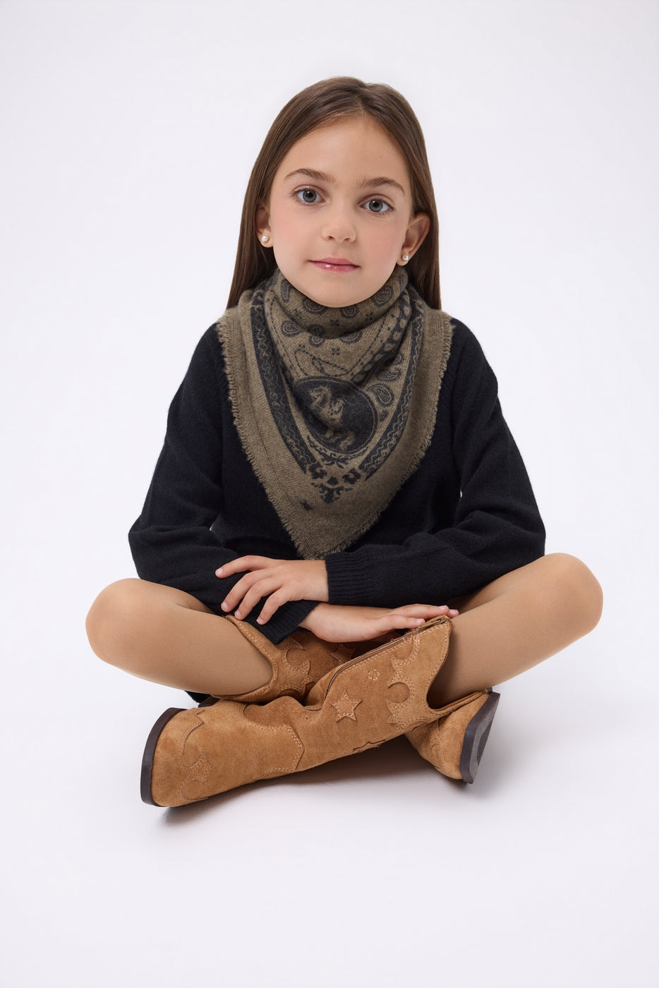 Bandana pequeño de rodeo Small Rodeo - caqui jaspeado - mujer